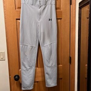 Under Armour boys gray baseball pants.